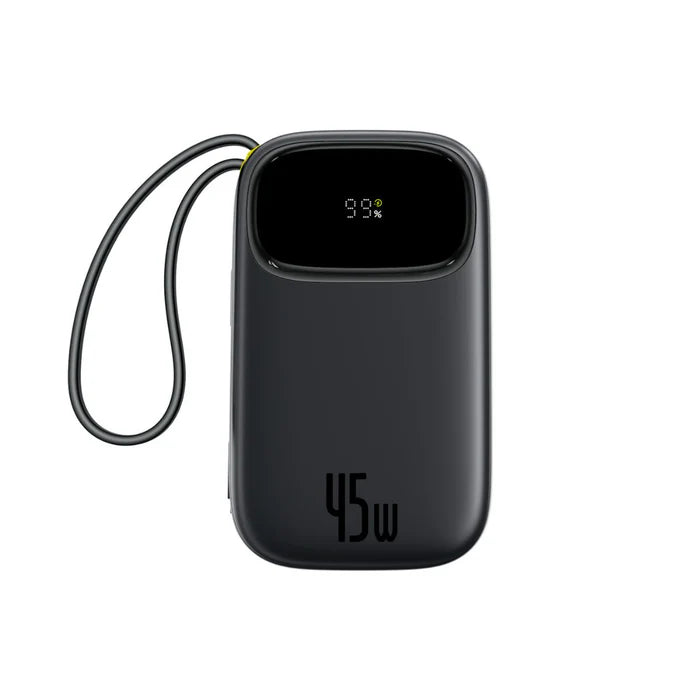 Baseus FC31 power bank with LED digital battery display.