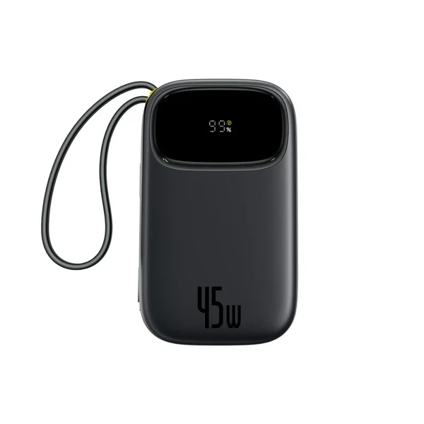 Baseus FC31 power bank with LED digital battery display.