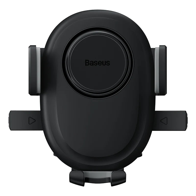 Front view of Baseus UltraControl Lite car mount showing side release buttons