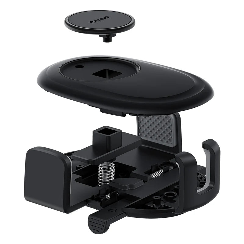 Internal auto-clamping mechanism and spring design of Baseus car mount