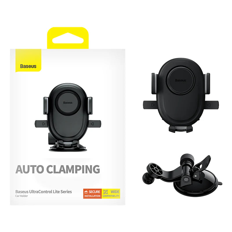 Baseus UltraControl Lite auto clamp car phone holder with packaging box