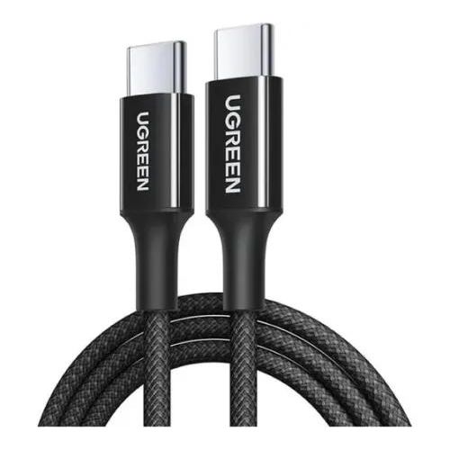 UGREEN 60W USB-C to USB-C fast charging and data transfer cable in black