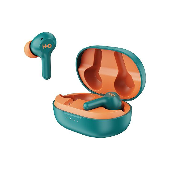 HMD DUB P50 Wireless Earbuds, Bluetooth 5.3, ENC Clear Calls, Low Latency Gaming, 25H Battery  Life, IPX4, Blue