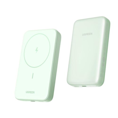 UGREEN PB561 Power Bank 10000mAh, 20W Magnetic Power Bank, Mint Green