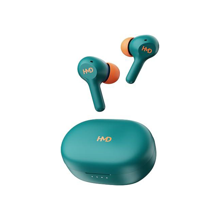 HMD DUB P50 Wireless Earbuds, Bluetooth 5.3, ENC Clear Calls, Low Latency Gaming, 25H Battery  Life, IPX4, Blue