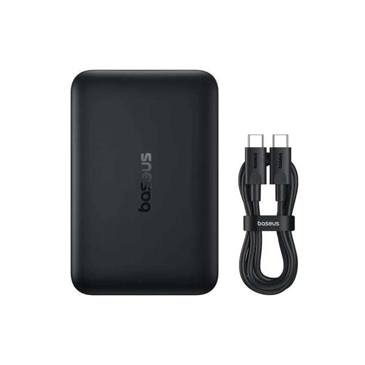 Baseus EnerFill FM11 22.5W fast charging power bank with Type C cable.