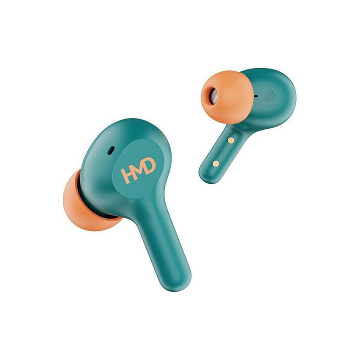 HMD DUB P50 Wireless Earbuds, Bluetooth 5.3, ENC Clear Calls, Low Latency Gaming, 25H Battery  Life, IPX4, Blue