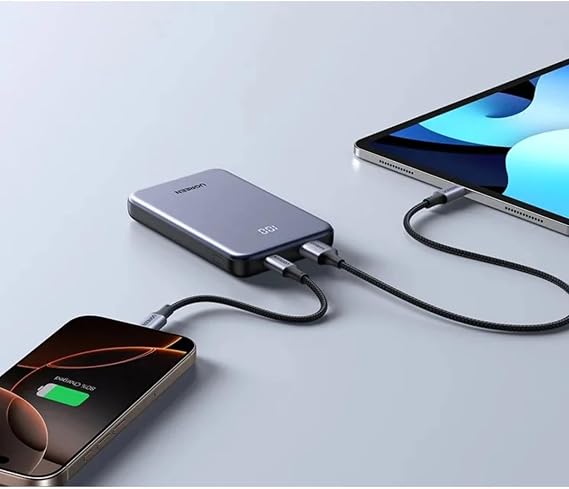 UGREEN PB507 Power Bank 10000mAh, 20W USB-C PD, 22.5W USB-A, Fast Charging, Grey