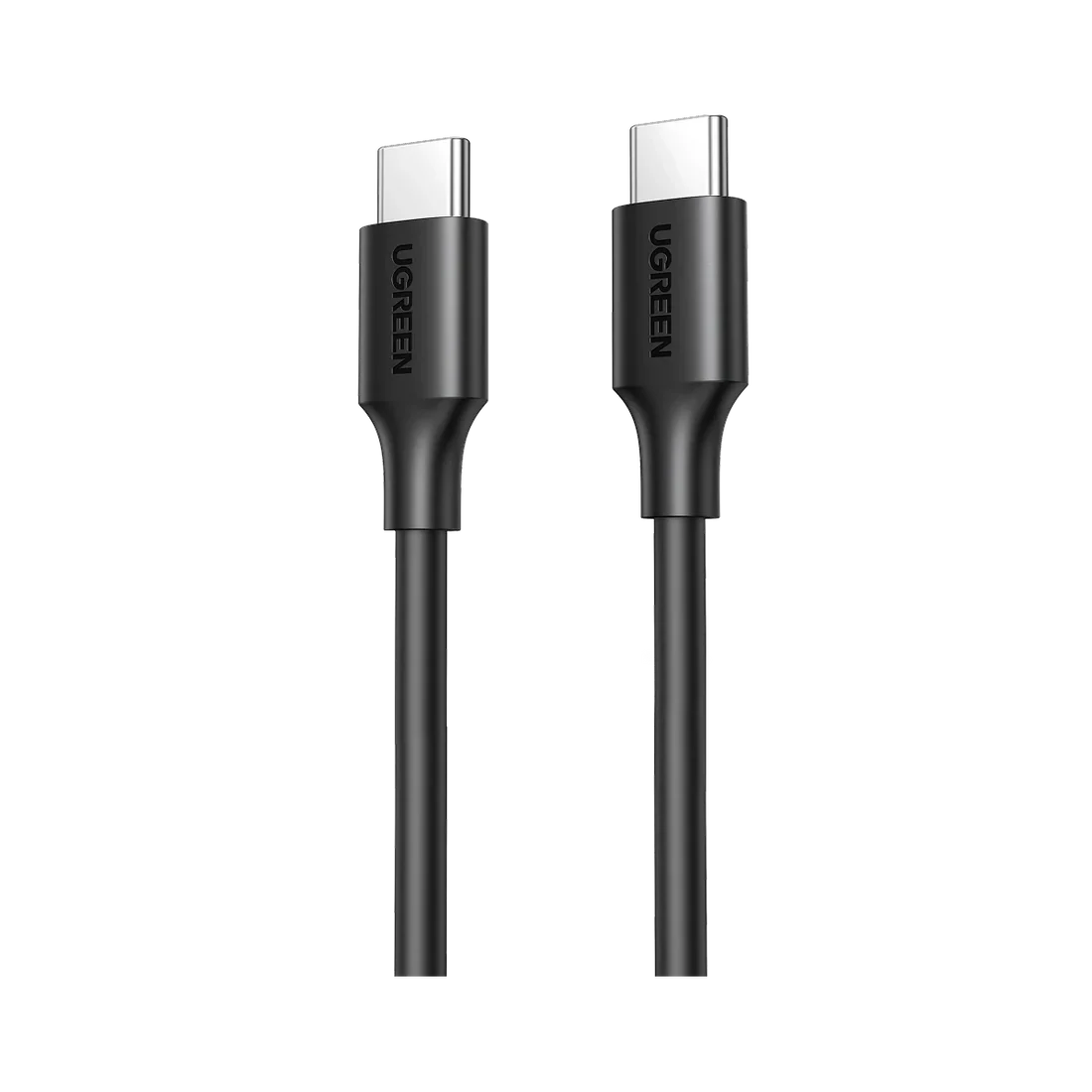 UGREEN black 60W USB-C to USB-C fast charging cable connectors