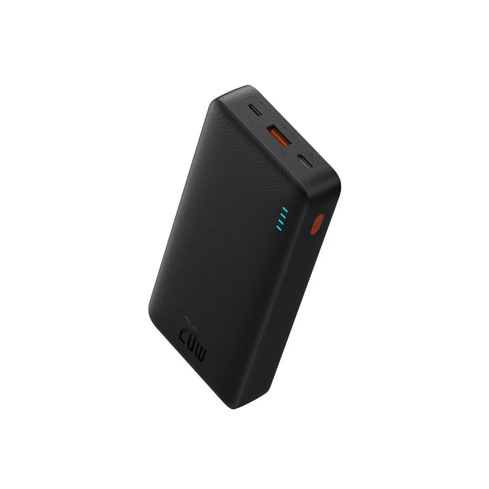Baseus AirPow 20000mAh 20W PD Fast Charging Power Bank in Black with USB-C, USB-A and Micro-USB ports