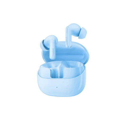 Baseus Bass BP1 Pro Blue TWS earbuds displayed with the charging case open