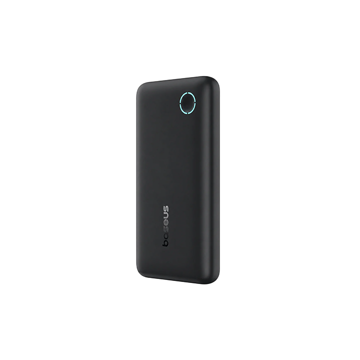Side profile of the compact Baseus FP11 10000mAh power bank in black