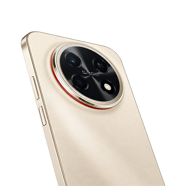 Close-up detailed shot of the circular rear camera module on the HUAWEI nova 15 Max, showcasing the 50MP Ultra Sensing primary lens arrangement and the sophisticated metallic texturing inside the camera ring.