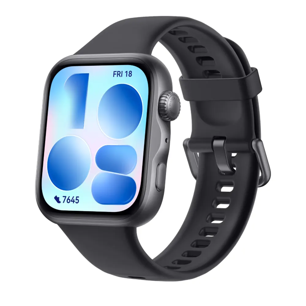 HUAWEI FIT 5 Smart Watch, 1.82" AMOLED, Dual-Band GPS, Bluetooth Calling, 5 ATM, Black, 3 Trendy Straps Gift
