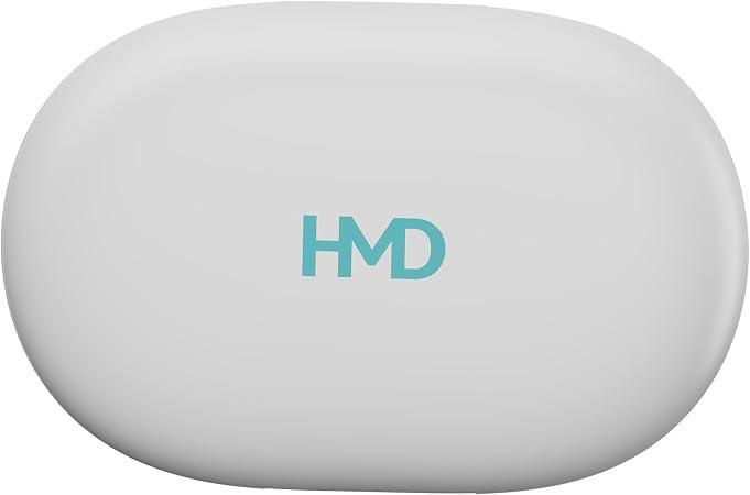 HMD DUB P50 Wireless Earbuds, Bluetooth 5.3, ENC Clear Calls, Low Latency Gaming, 25H Battery  Life, IPX4, White