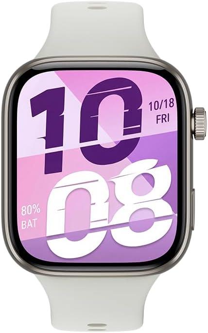 HONOR X5i Smartwatch, 1.97-Inch AMOLED Display, Bluetooth Calling, 21-Day Battery Life, IP68, White