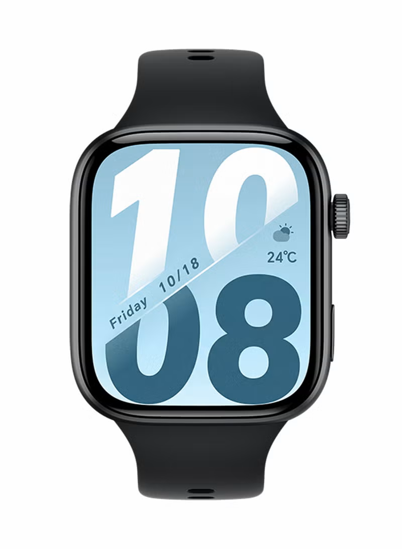 HONOR X5i Smartwatch, 1.97-Inch AMOLED Display, Bluetooth Calling, 21-Day Battery Life, IP68, Black