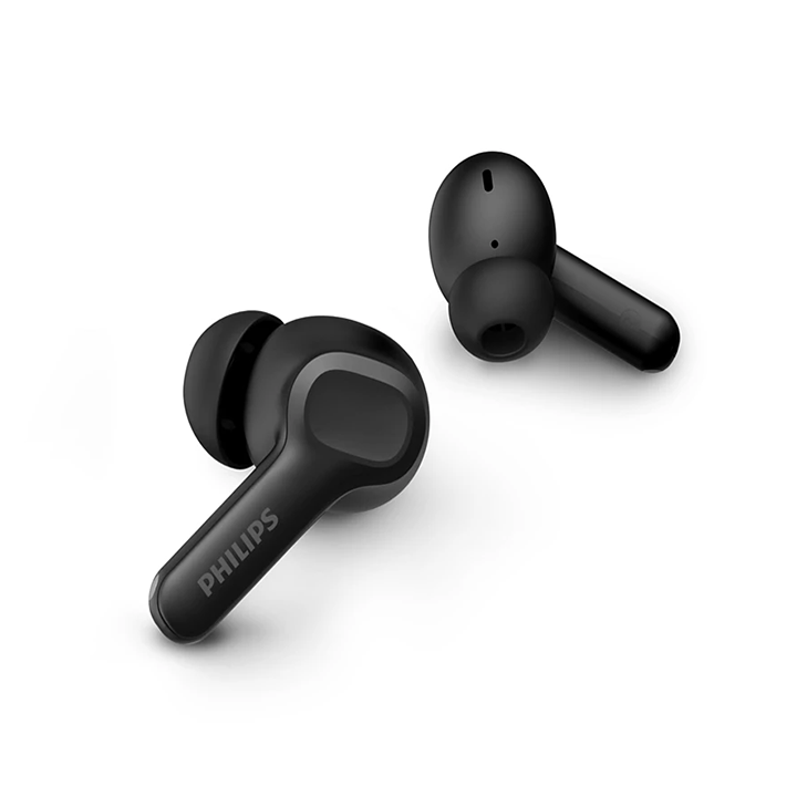 Philips 1000 Series True Wireless Earbuds in Black with ergonomic in-ear design.