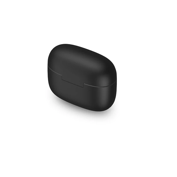 Rear view of the Philips 1000 Series True Wireless Earbuds charging case in Black.