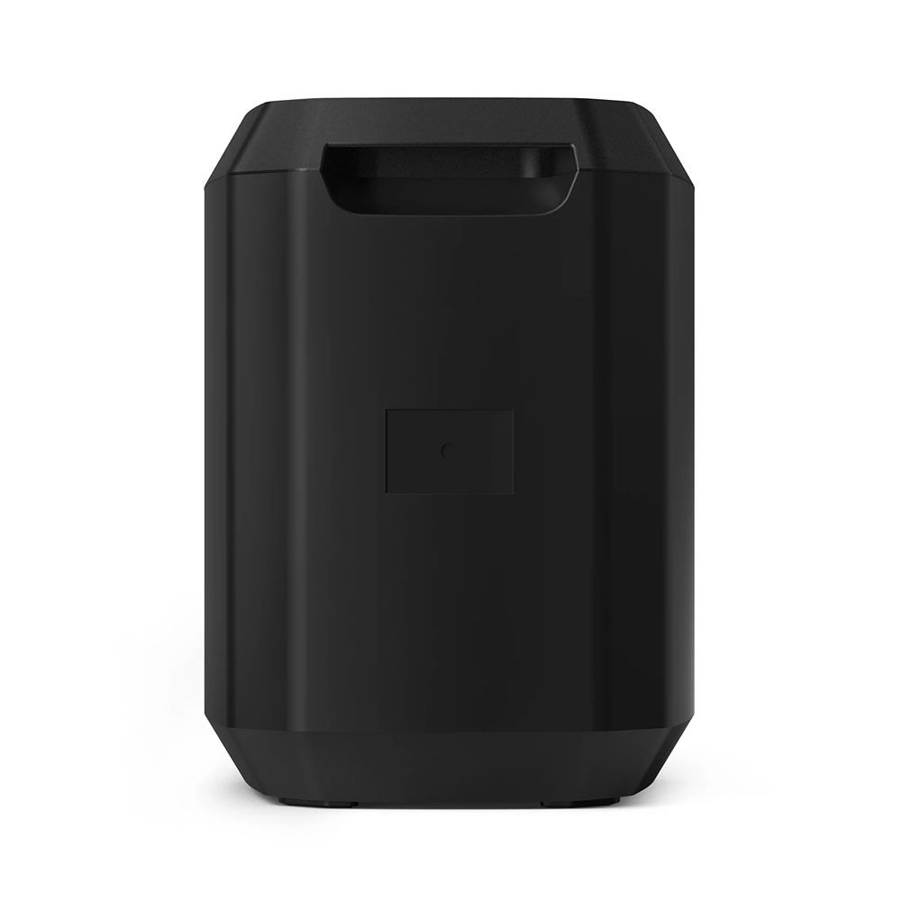 Sleek back view of Philips TAX2208/00 party speaker showcasing the convenient built-in carry handle
